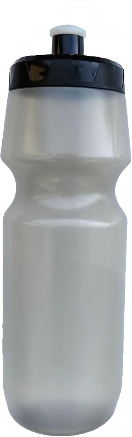 Squeeze Sports Water Bottle, 24oz Leak-Proof BPA-Free Cycling Water Bottles, Suitable for Cycling Gym Hiking Outdoor Sports.(Clear Grey)