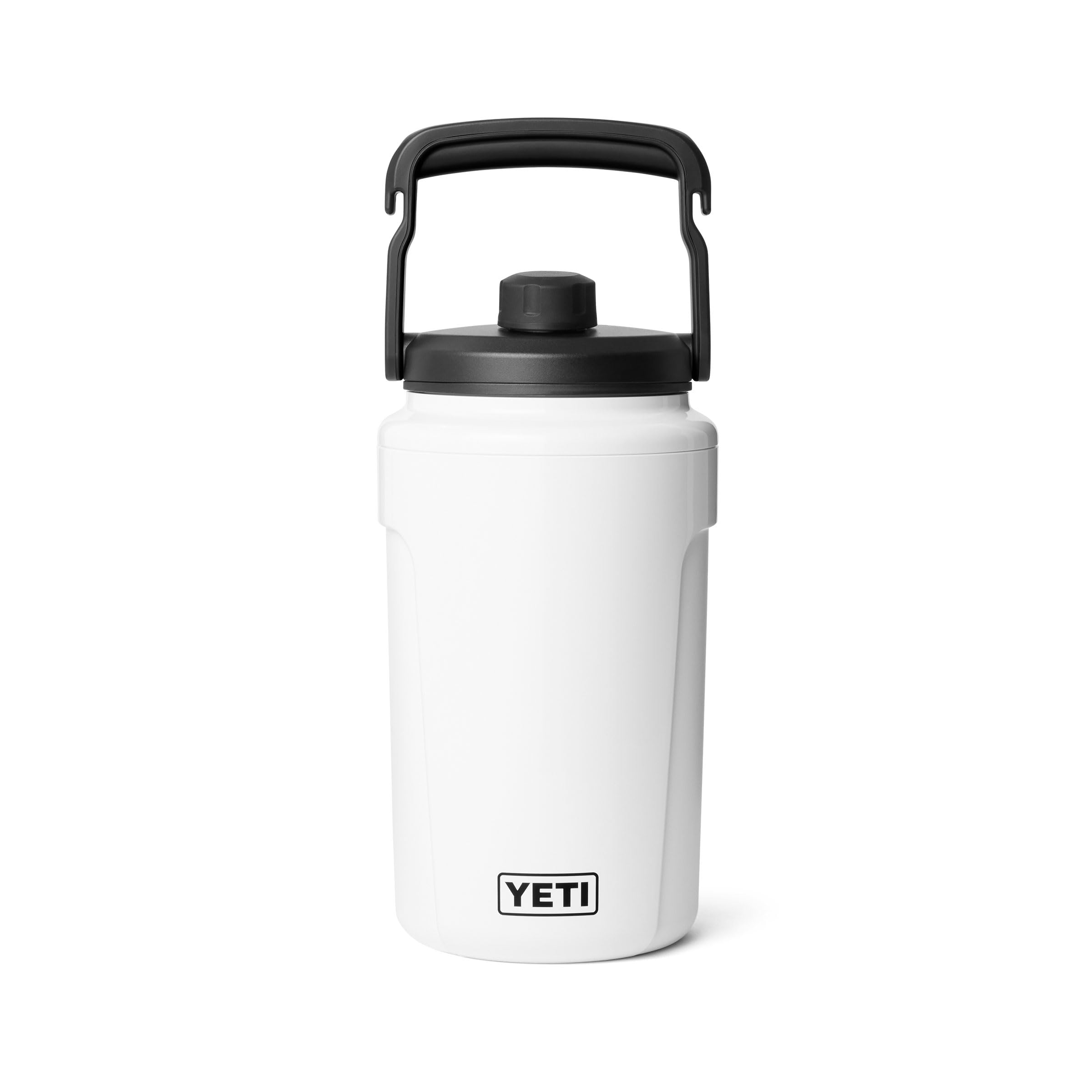 YETI Half Gallon Insulated Chug Cap Water Jug – Leakproof, Lightweight Sports Bottle with Fence Hook Handle – Keeps Drinks Ice-Cold – Ideal for Gym, Sports & Tournaments