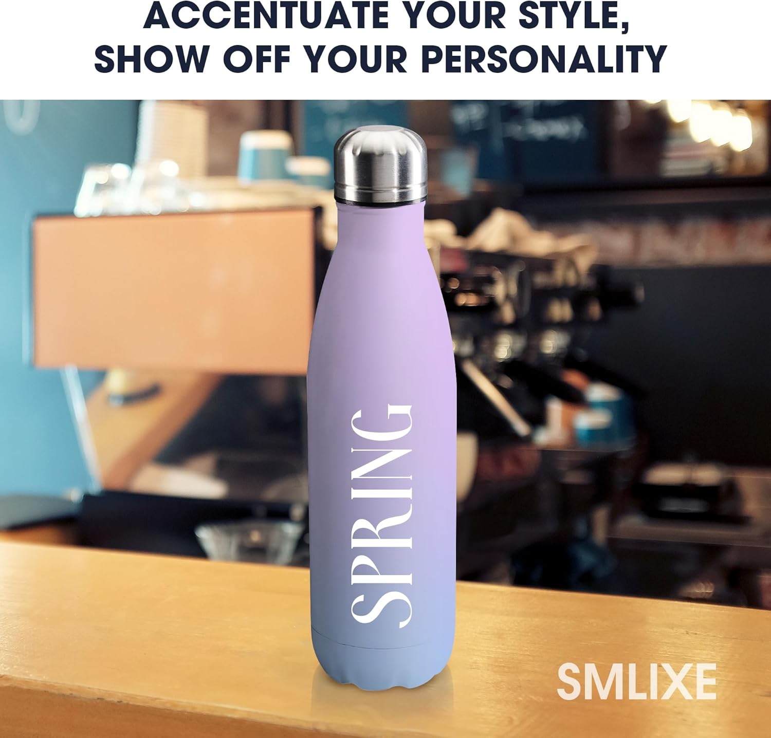 Personalized Custom Water Bottles Print in USA 17oz 10 Pcs Stainless Steel Double Wall Insulated Leakproof Cups With Colorful Text Logo for Sports Outdoors