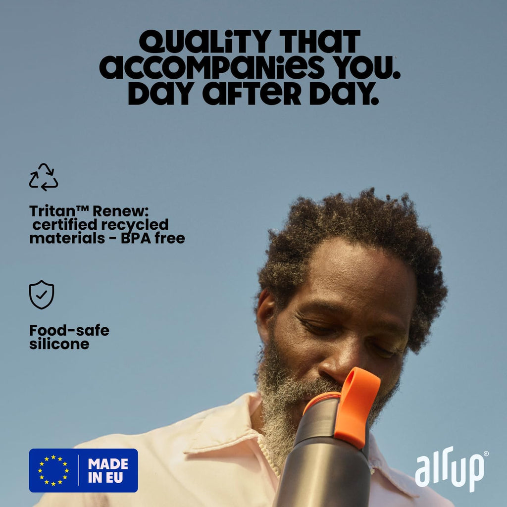 air up® water bottle (22 oz) for school, sports, gym | includes 5 scent pods & straw | flavored bottle in white – also for kids, boys, girls | no calories, sugar-free and suitable for carbonation