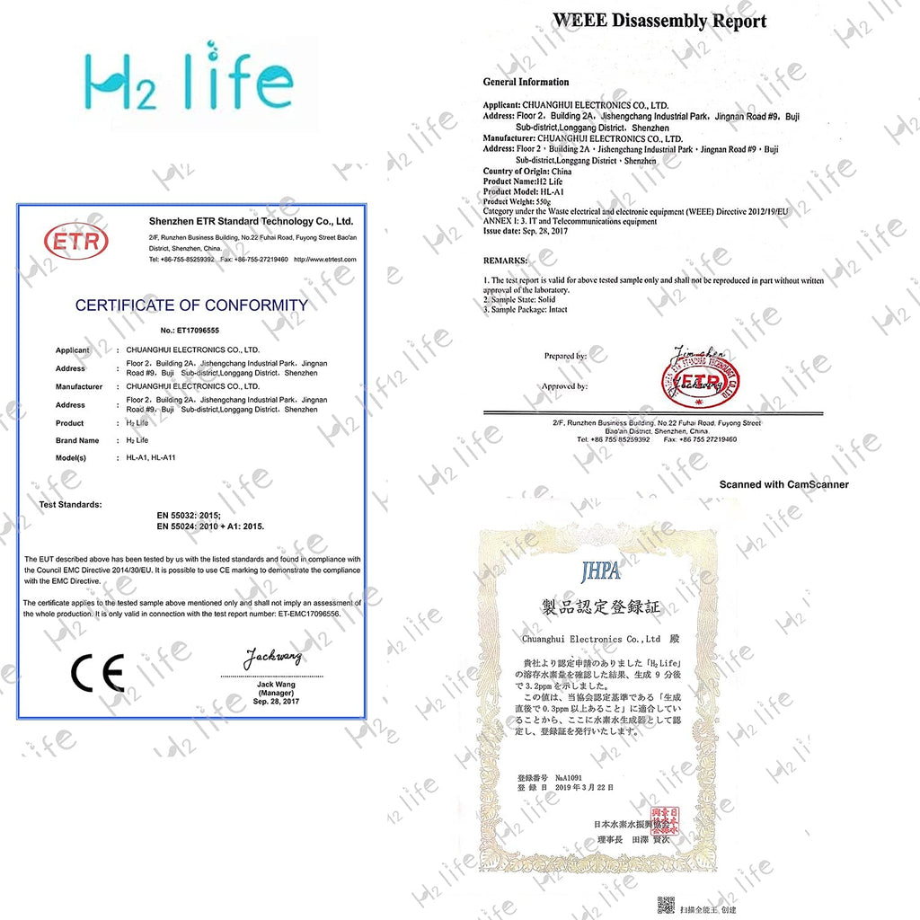 Hydrogen Sport Water Bottle, Professional Hydrogen-Rich Water Generator with SPE and PEM, 320ml 5000PPB Dual Mode Hydrogen Water Maker ionized for Travel Hiking Swimming