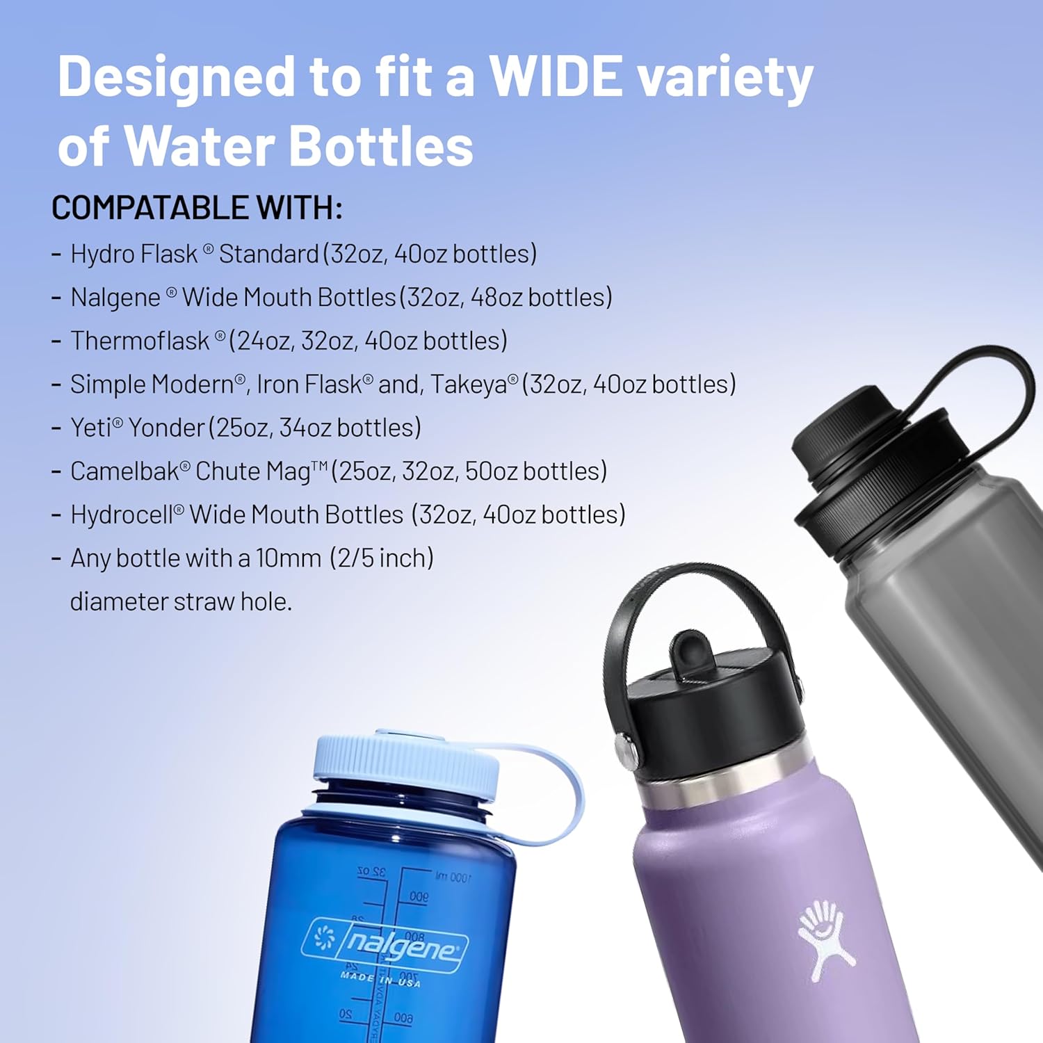 Epic Water Filters The Answer | Water Bottle Filter System Compatible with Hydro Flask/Yeti/Iron Flask/Simple Modern/Hydro Cell | USA Made Filter Removes 99.9% of Tap Water Contaminants
